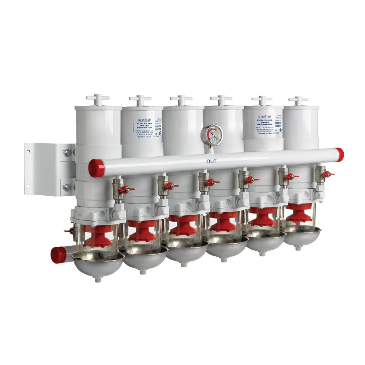 Vetus veeseparaator/kütusefilter CE/ABYC, 4 järjestikku, 30 mikronit, max 36 l/min (2160 l/h) – 83100VTE