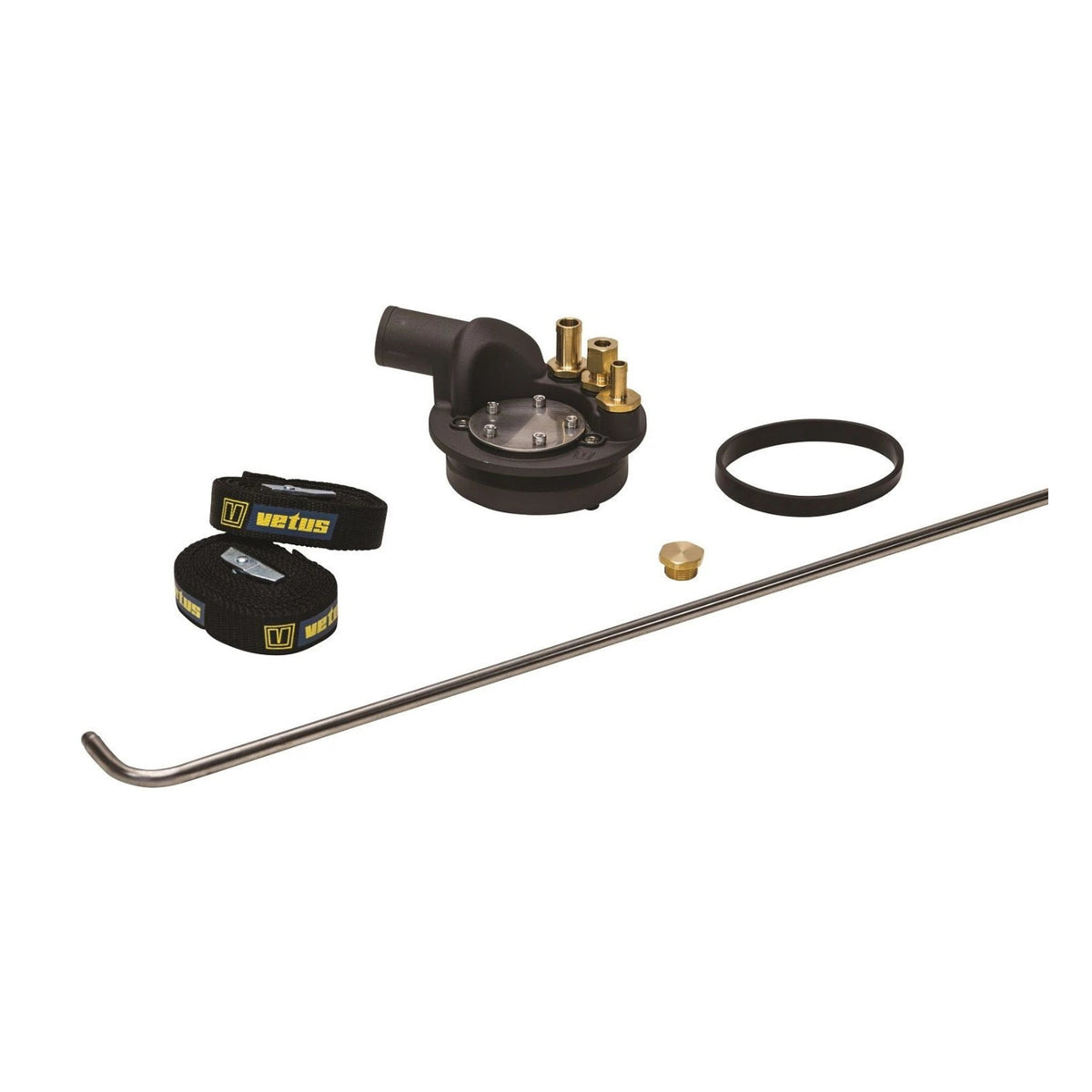 Vetus kütusepaagi ühenduskomplekt: täiteava 38 mm, toide/tagasivool Ø 10 mm, õhutus 16 mm – FTL3810B