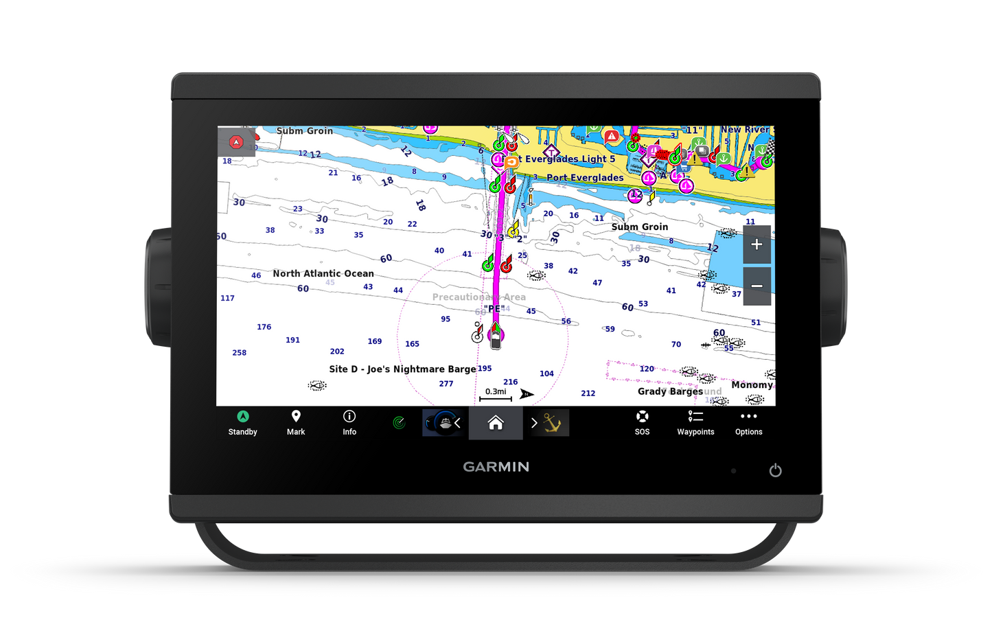 GARMIN GPSMAP 923xsv – 9" kaardiplotter-kajalood UHD sonariga