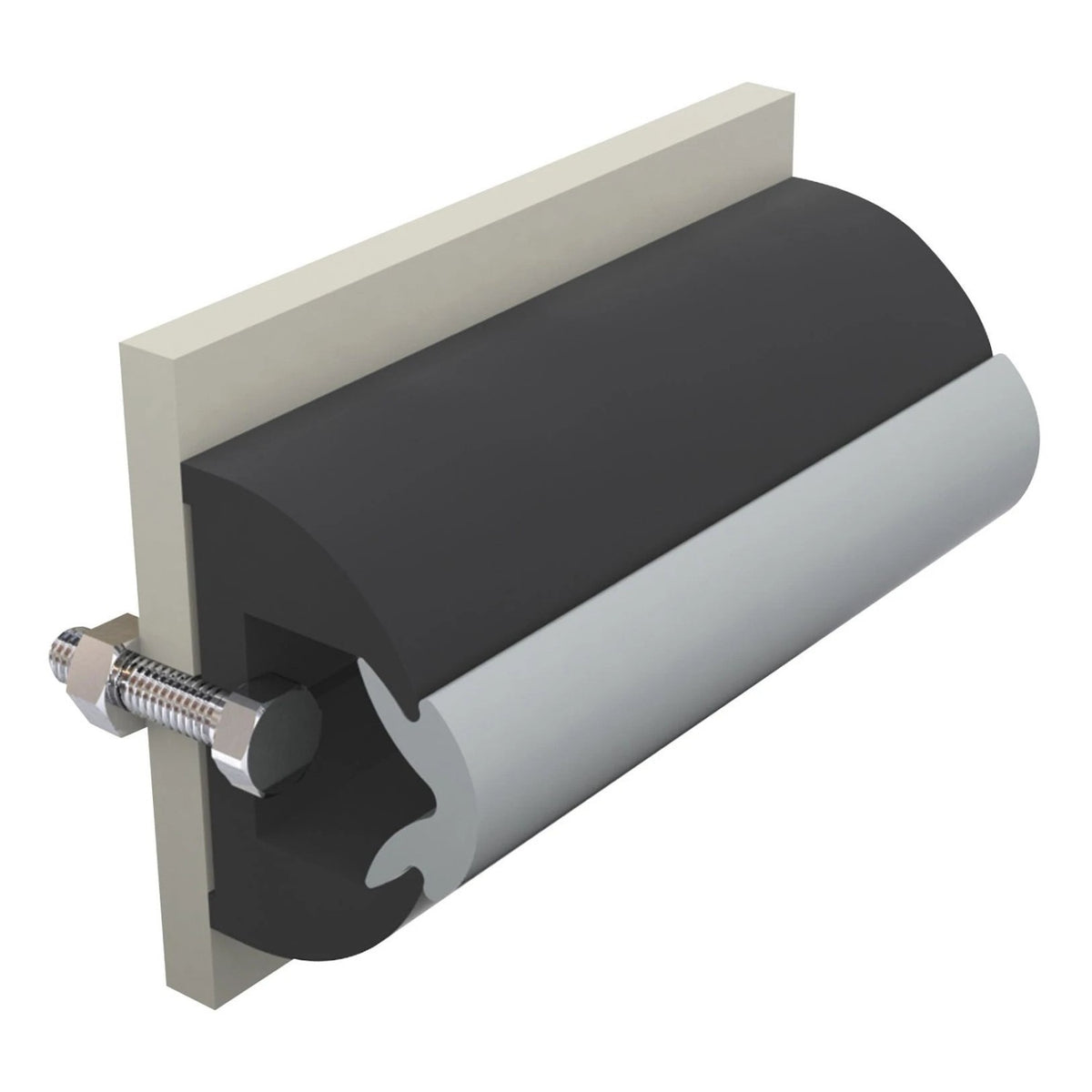 Vetus vinüülist põrkeliist, tumehall, HARO 60 x 35 mm, rull 20 m (hind meetri kohta) – HARO6035