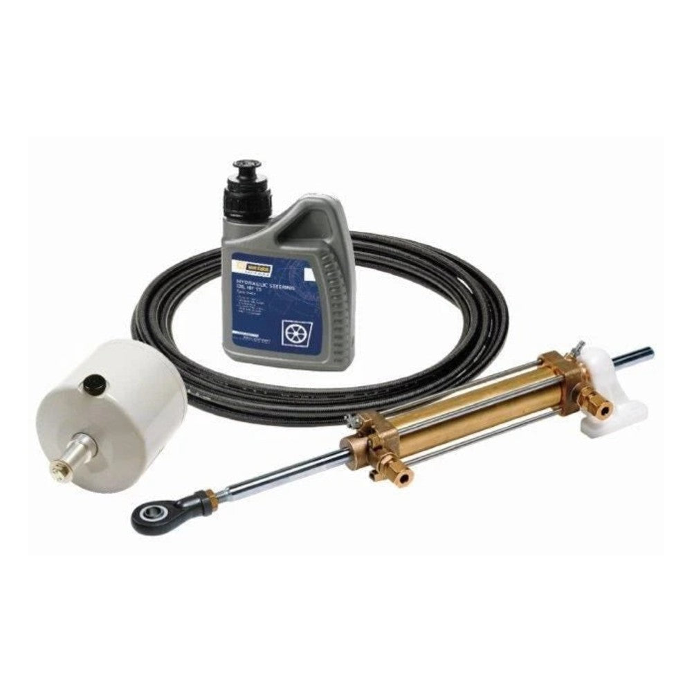 Vetus hüdraulilise rooli komplekt: silinder MTC30, pump HTP2008, nailontoru 15 m, liitmikud ja õli – MTC30KIT