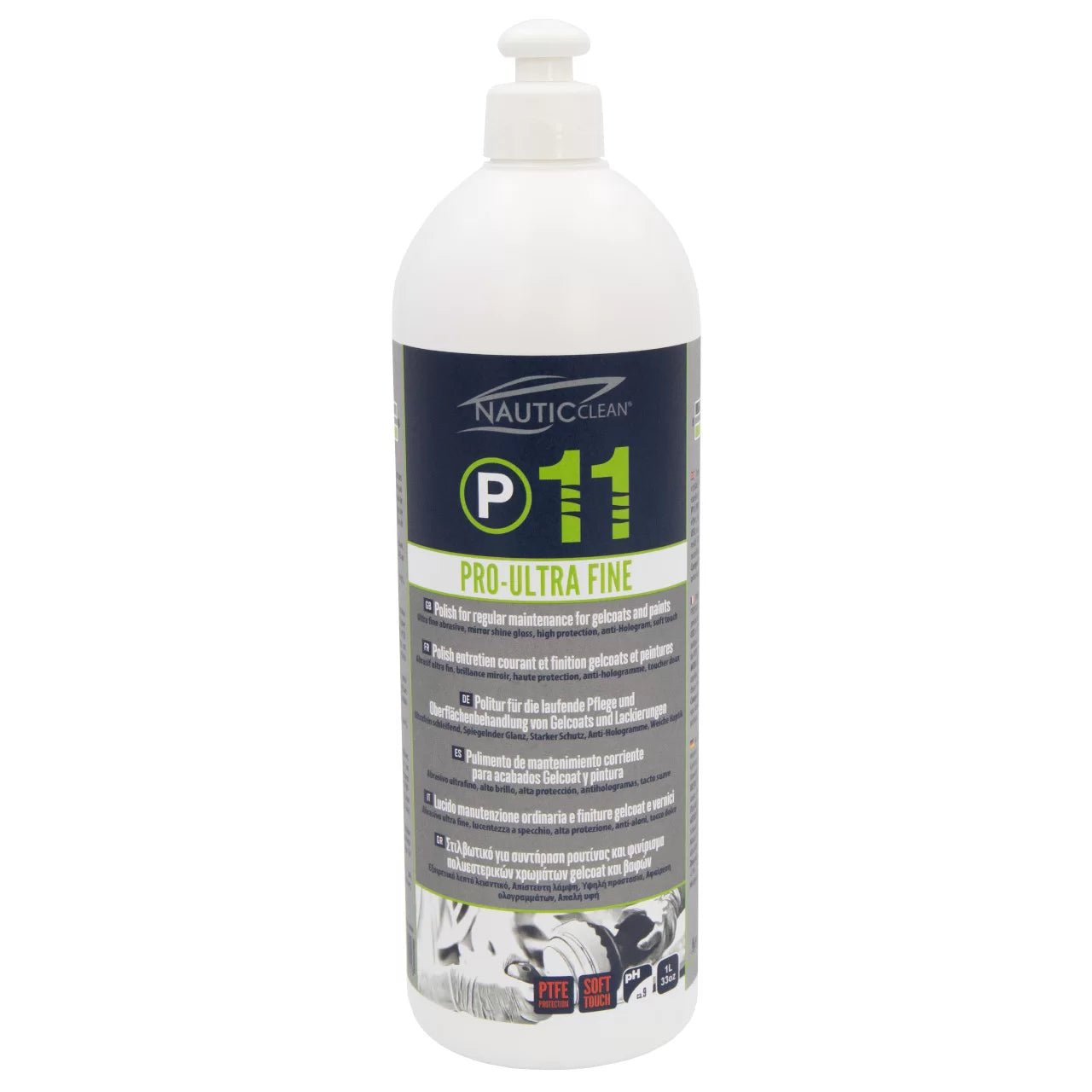 Nautic Clean 11 PRO-ULTRA FINE poleerimisvahend geel- ja värvkatete korraliseks hoolduseks 500 ML