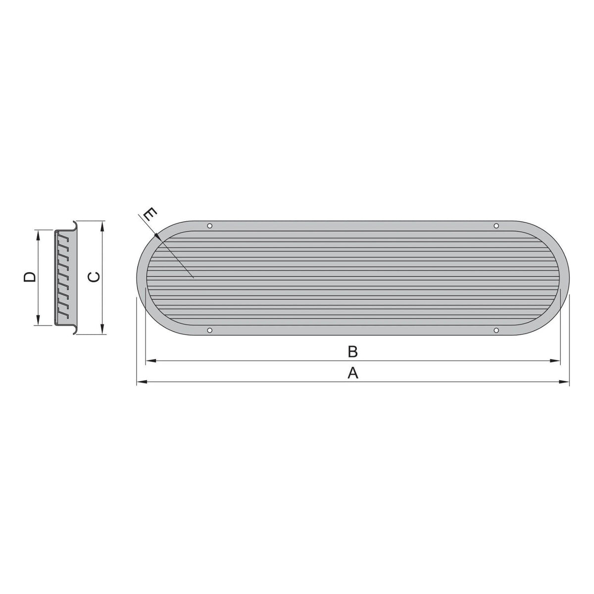 Vetus lamellidega õhu sissevõtuava SSVL 150 – SSVL150