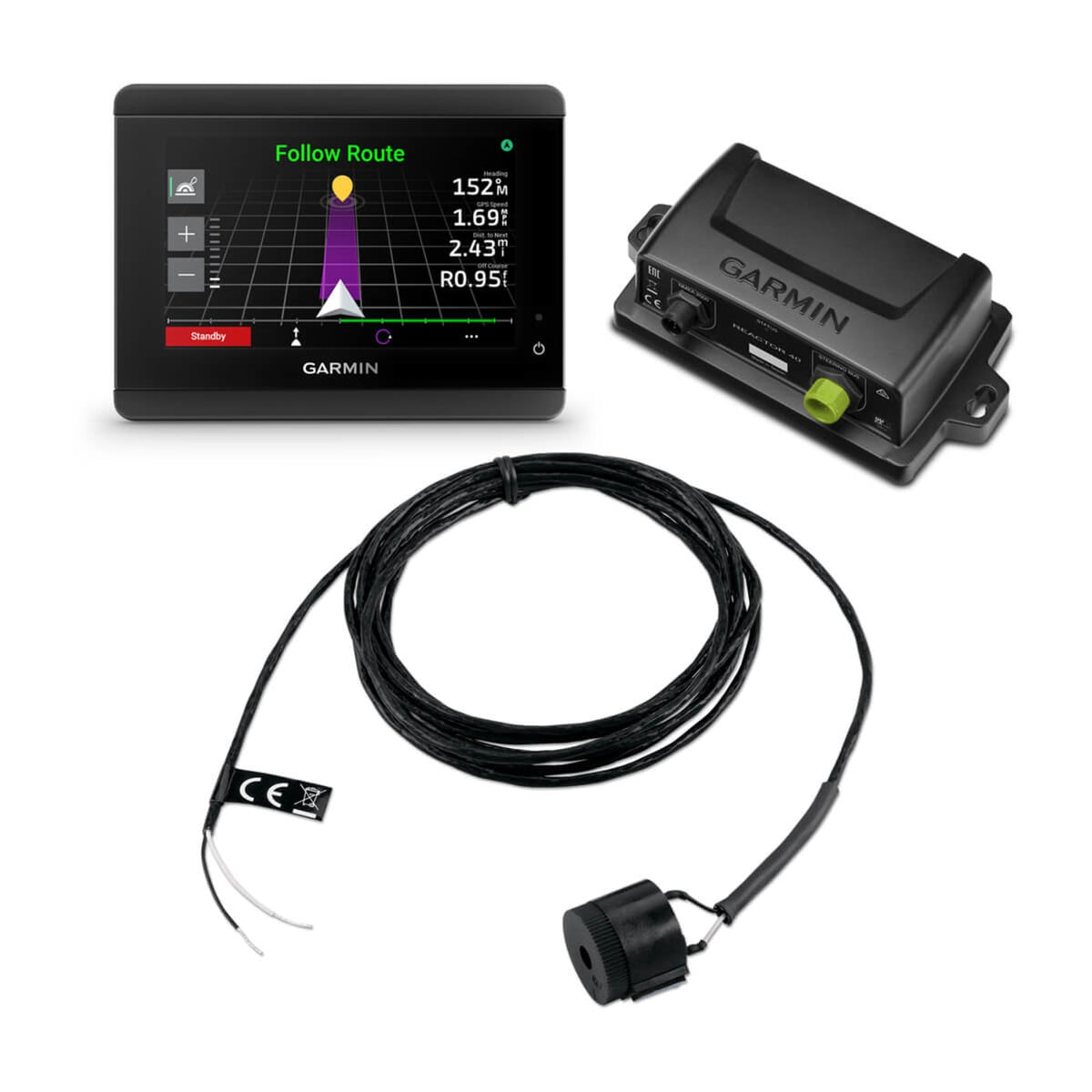 Garmin Reactor 40 steer-by-wire standardne põhikomplekt
