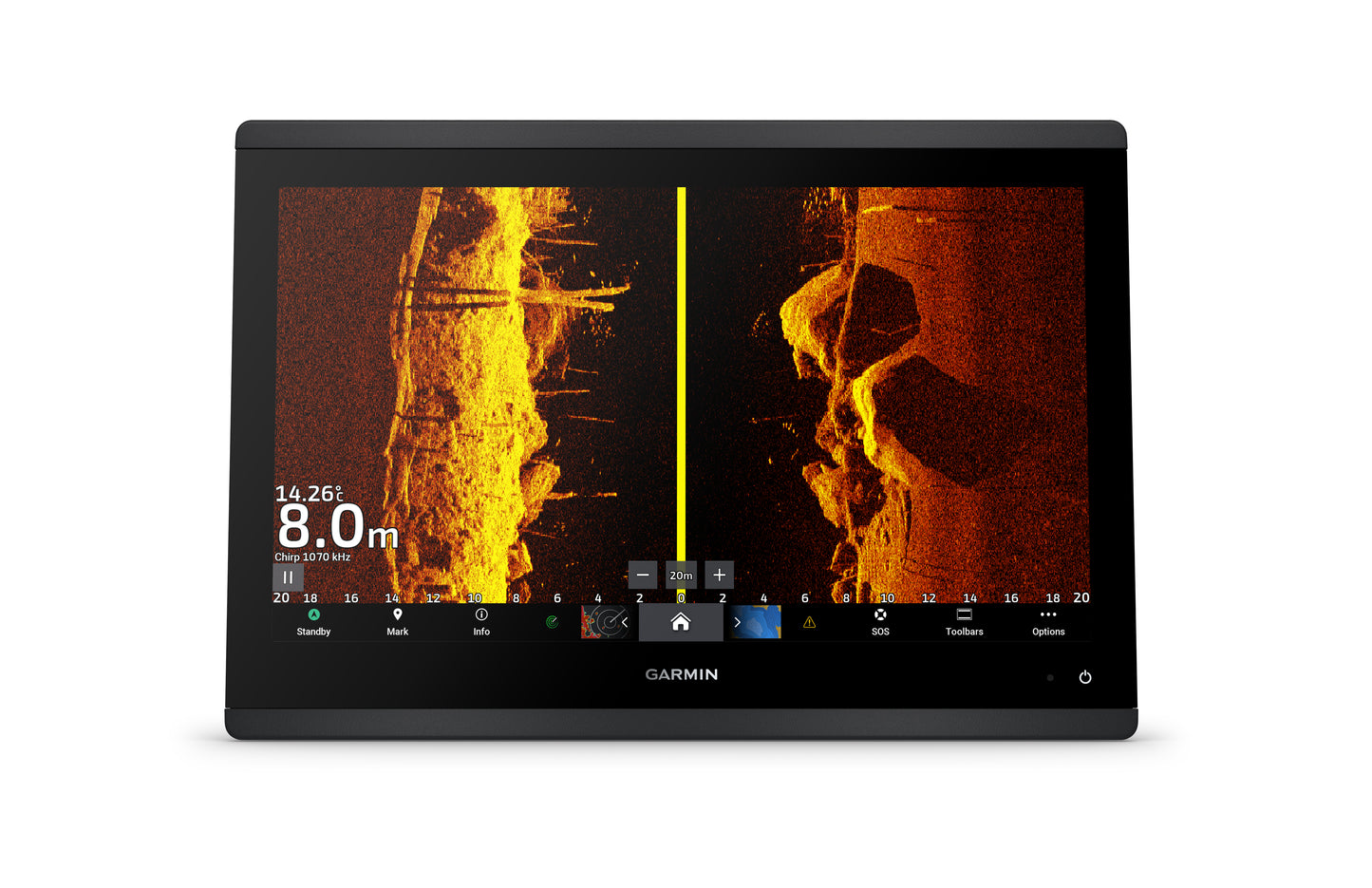 GARMIN GPSMAP 1623xsv – 16" kaardiplotter-kajalood Ultra High Definition sonari toega