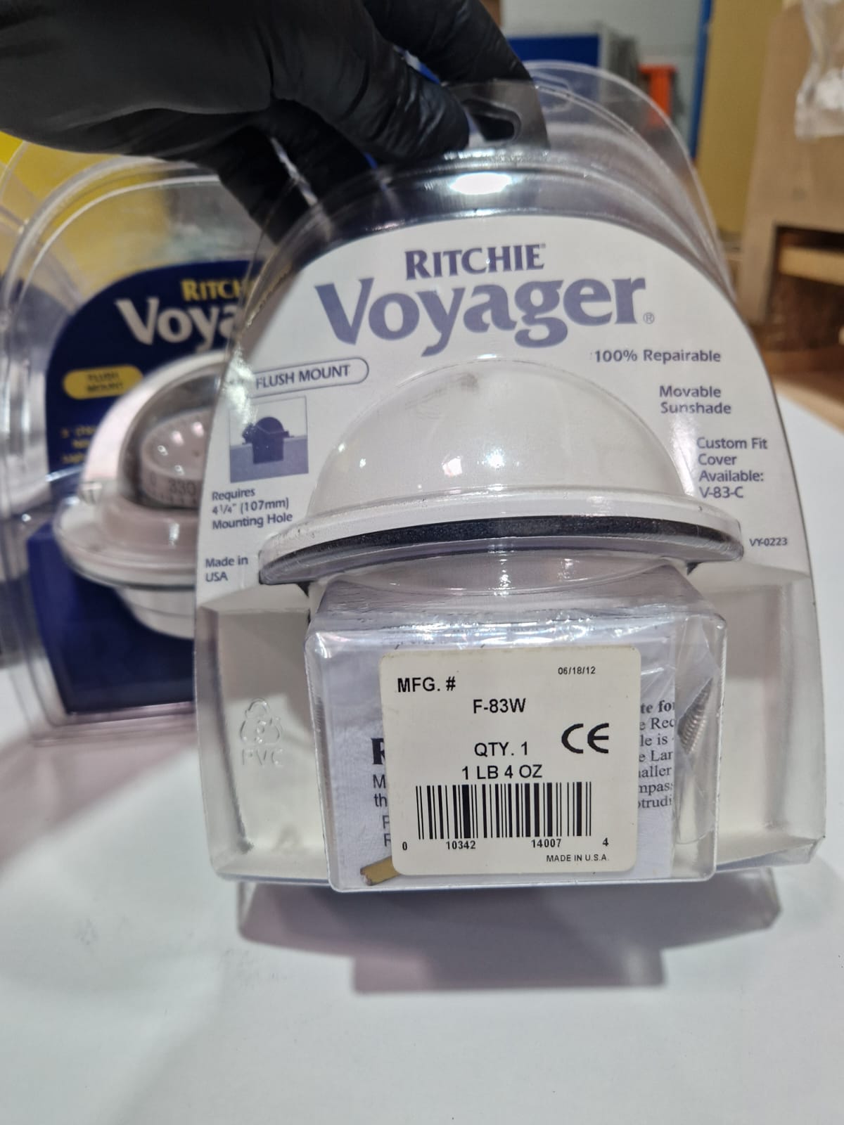 Plastimo/Voyager CombiDial F-83W süvistatav kompass