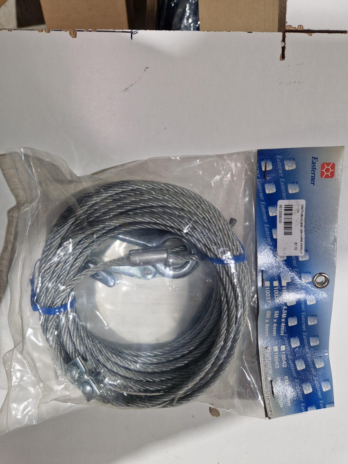 Vintsi tross 10 m karabiiniga