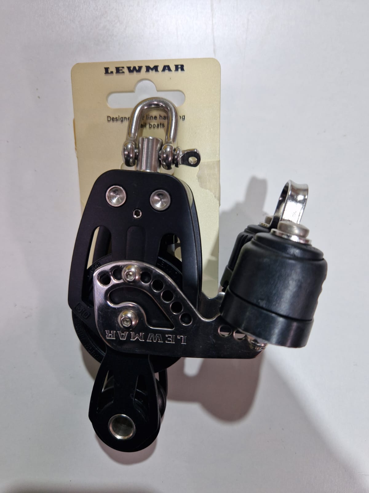 Lewmar HTX 50 mm fiddle plokk beketi ja cam'iga