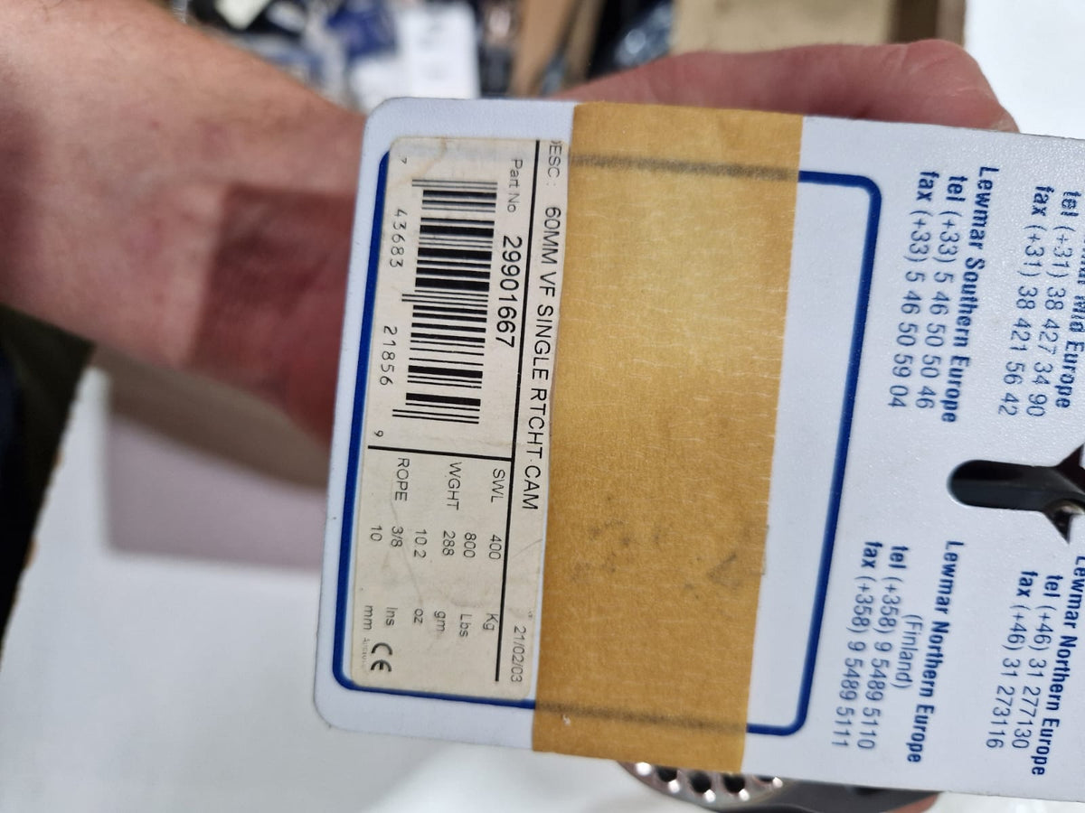 Lewmar 60 mm VF ratchet üksikplokk cam'iga