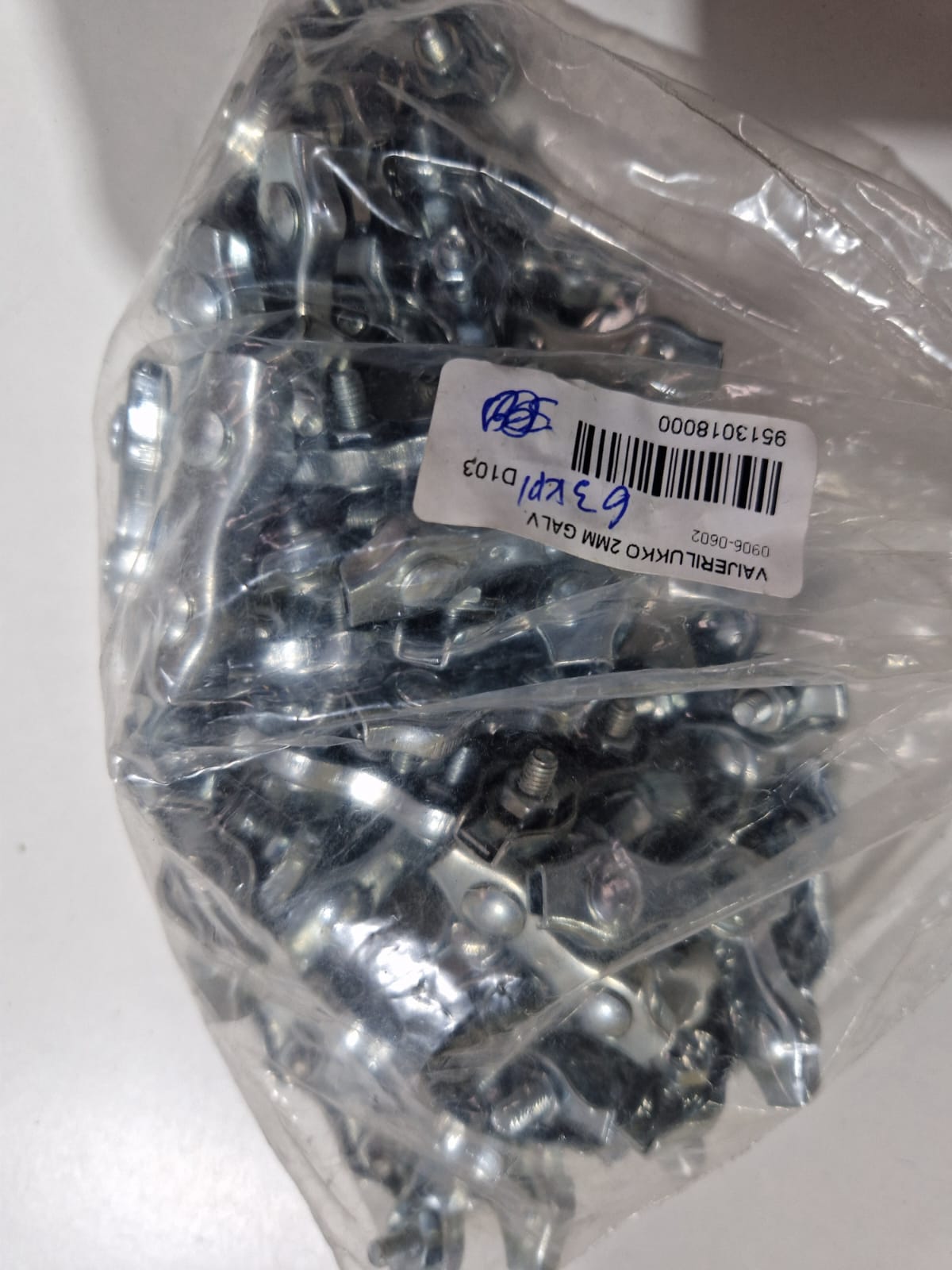 Trossiklamber Duplex 3 mm galv.