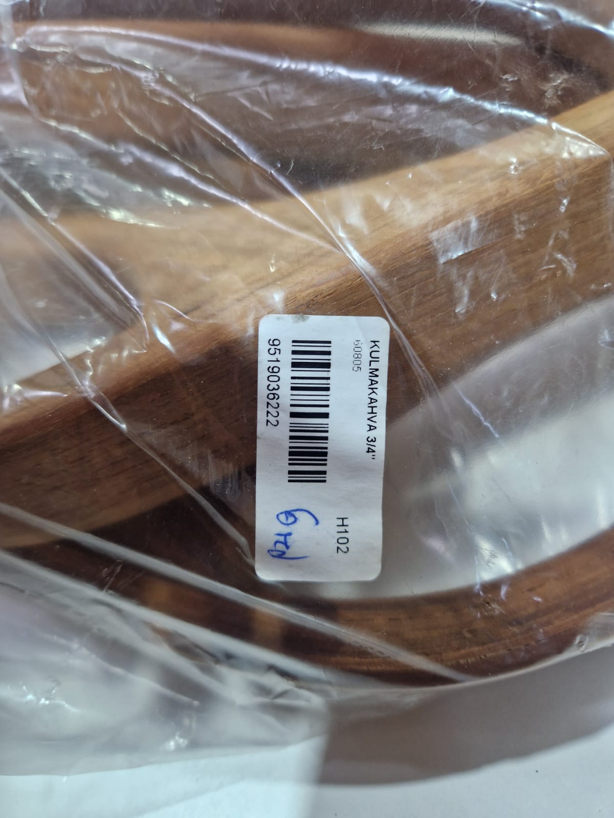 Tiikpuust käepide 3/4"