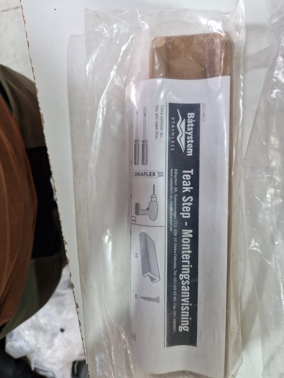 Båtsystem tiikpuust aste 265 mm