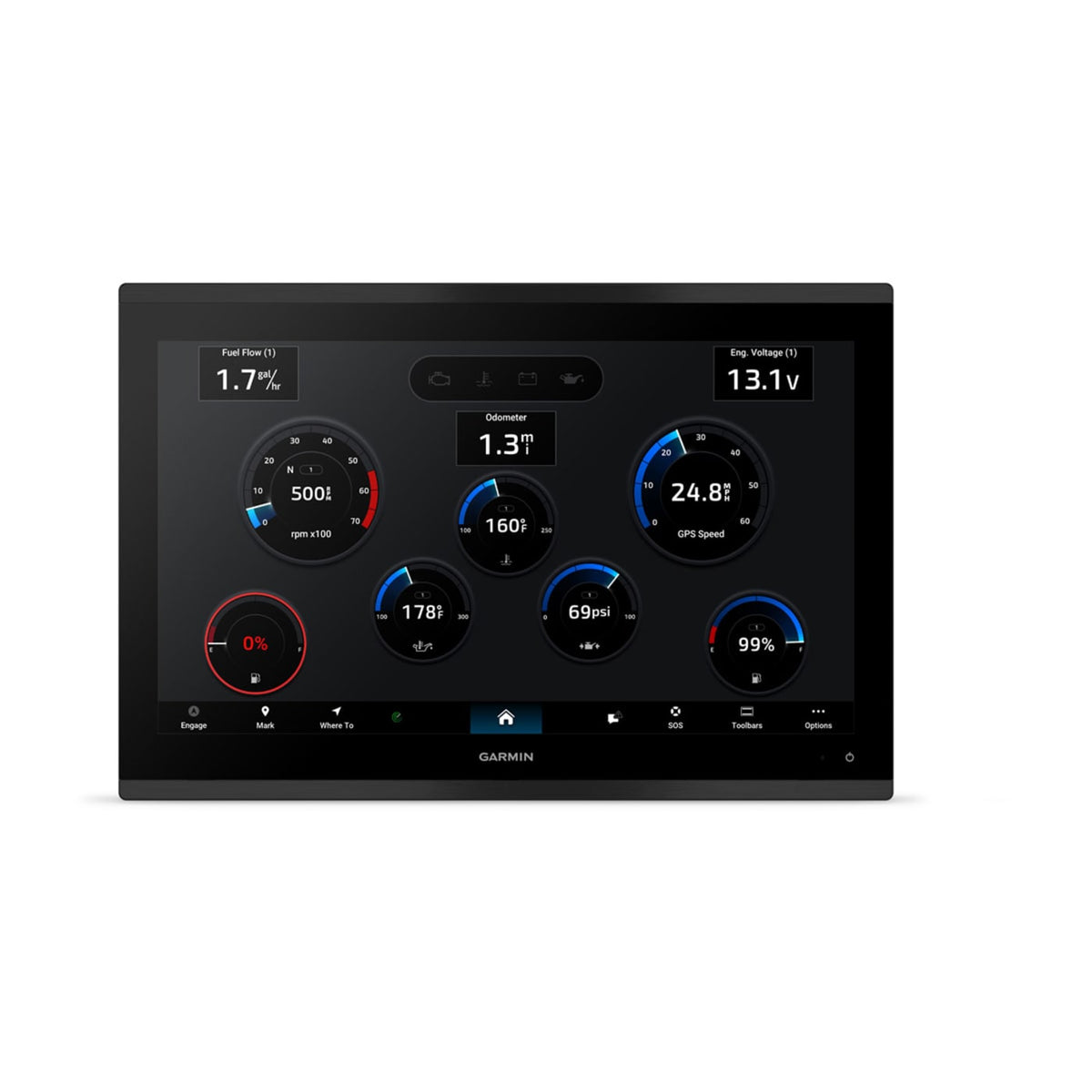 Garmin GPSMAP 9017xsv – 17" premium-kaardiplotter kajaloodiga
