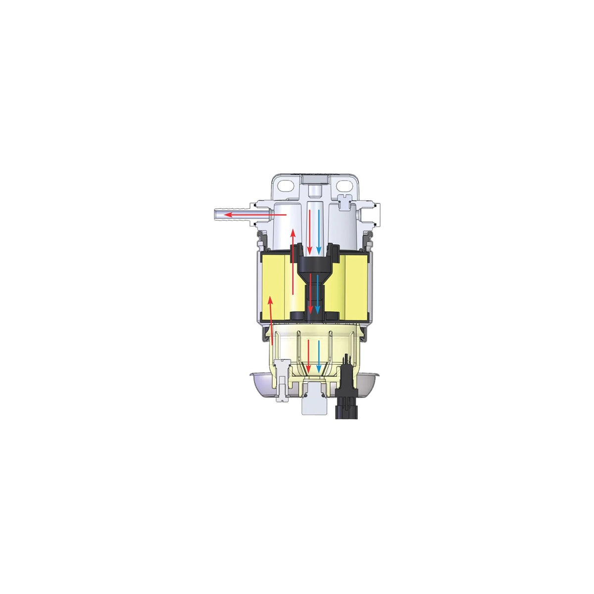 Vetus veeseparaator/kütusefilter CE/ABYC, üksik, 10 mikronit, max 190 l/h – 330VTEB