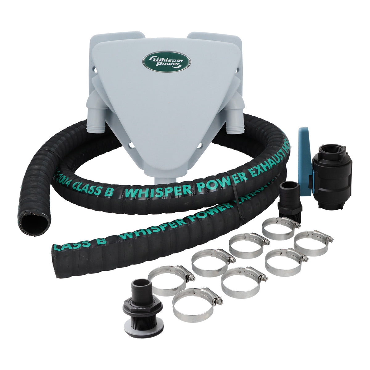 WhisperPower vee- ja gaasieraldi komplekt WGS ALU 40/40/40 (1 5/8") alumiiniumkerele – 40230296