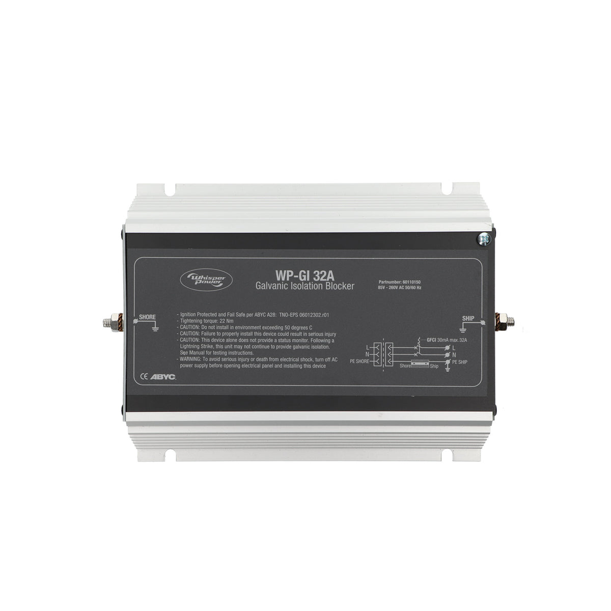 WhisperPower galvaaniline isolaator GI 32 A – 60110150