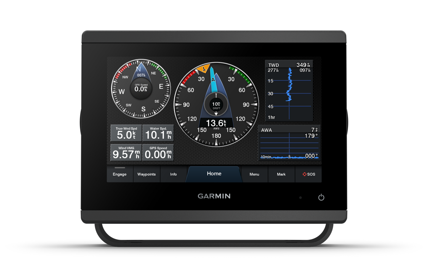 GARMIN GPSMAP 723xsv – 7" kompakne kaardiplotter-kajalood UHD sonariga