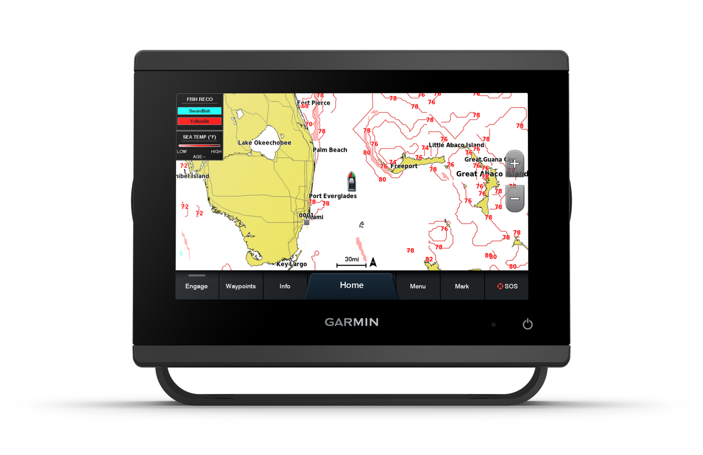 GARMIN GPSMAP 723xsv – 7" kompakne kaardiplotter-kajalood UHD sonariga