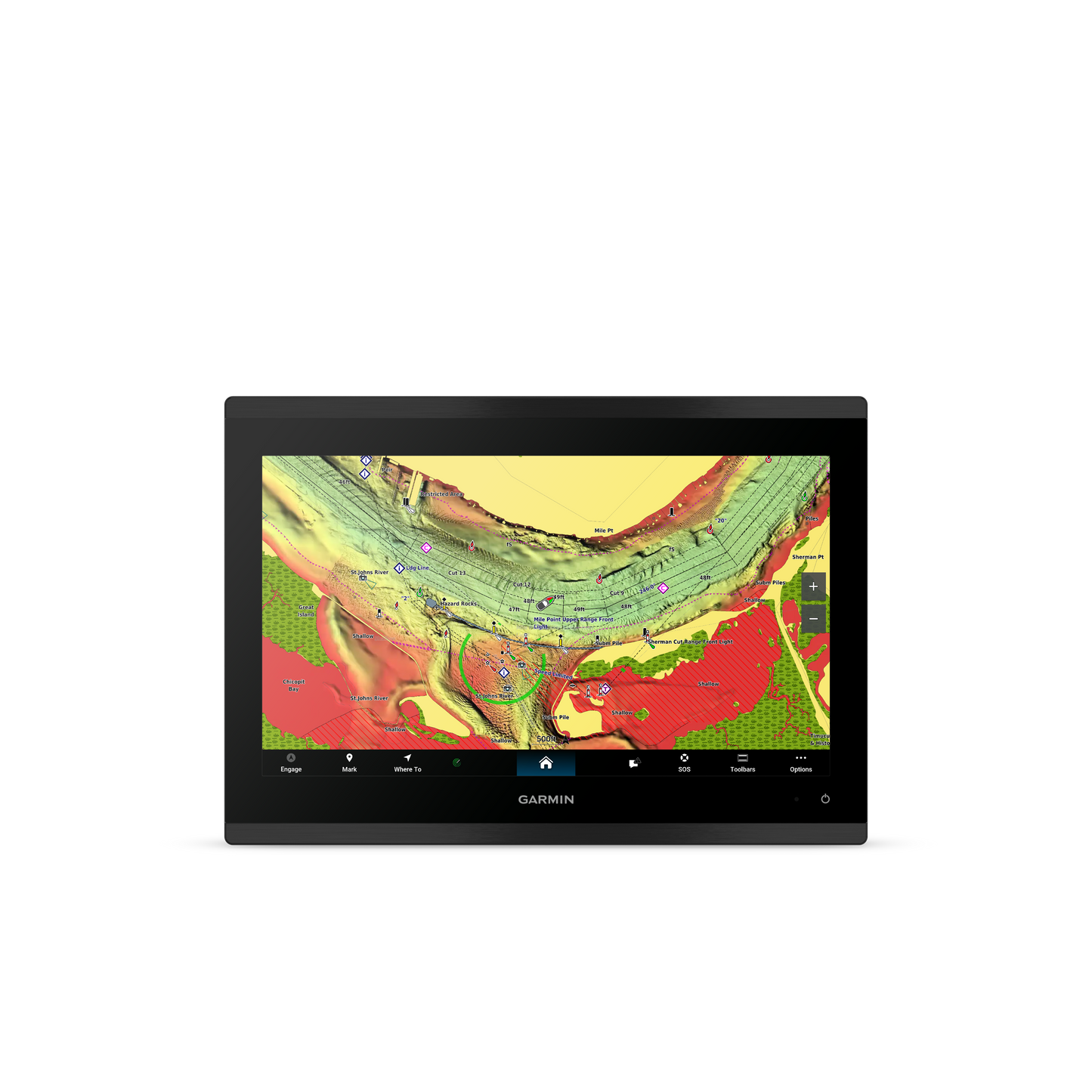 GPSMAP® 9013xsv Premium kaardiplotter koos maailma baaskaardi ja sonaritoega