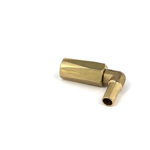 Vetus nailonvooliku 90° nurgaliitmik, messing (2 tk)