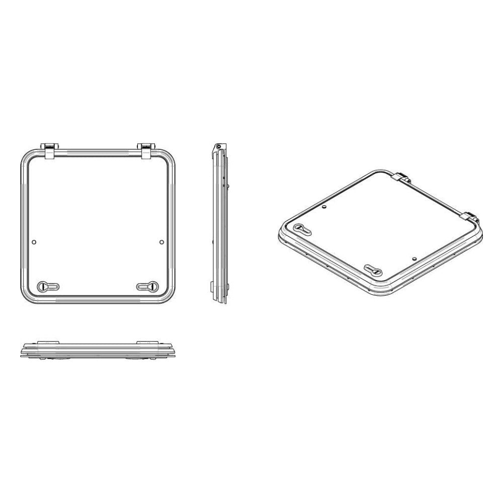 Vetus libero pääseluuk tüüp 50, raadius 32 mm (väljalõige 500 x 500 mm) – LIB5032L