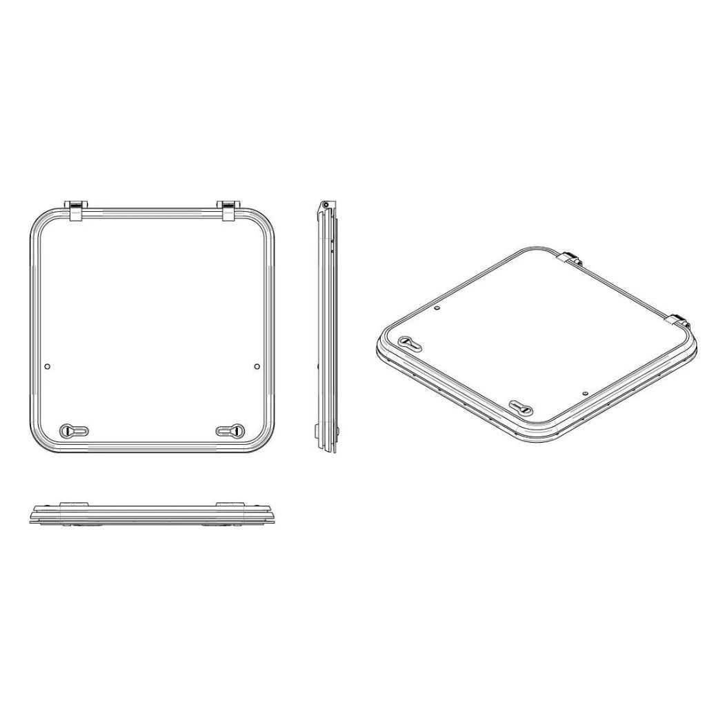 Vetus libero pääseluuk tüüp 62, raadius 55 mm (väljalõige 620 x 620 mm) – LIB6255L