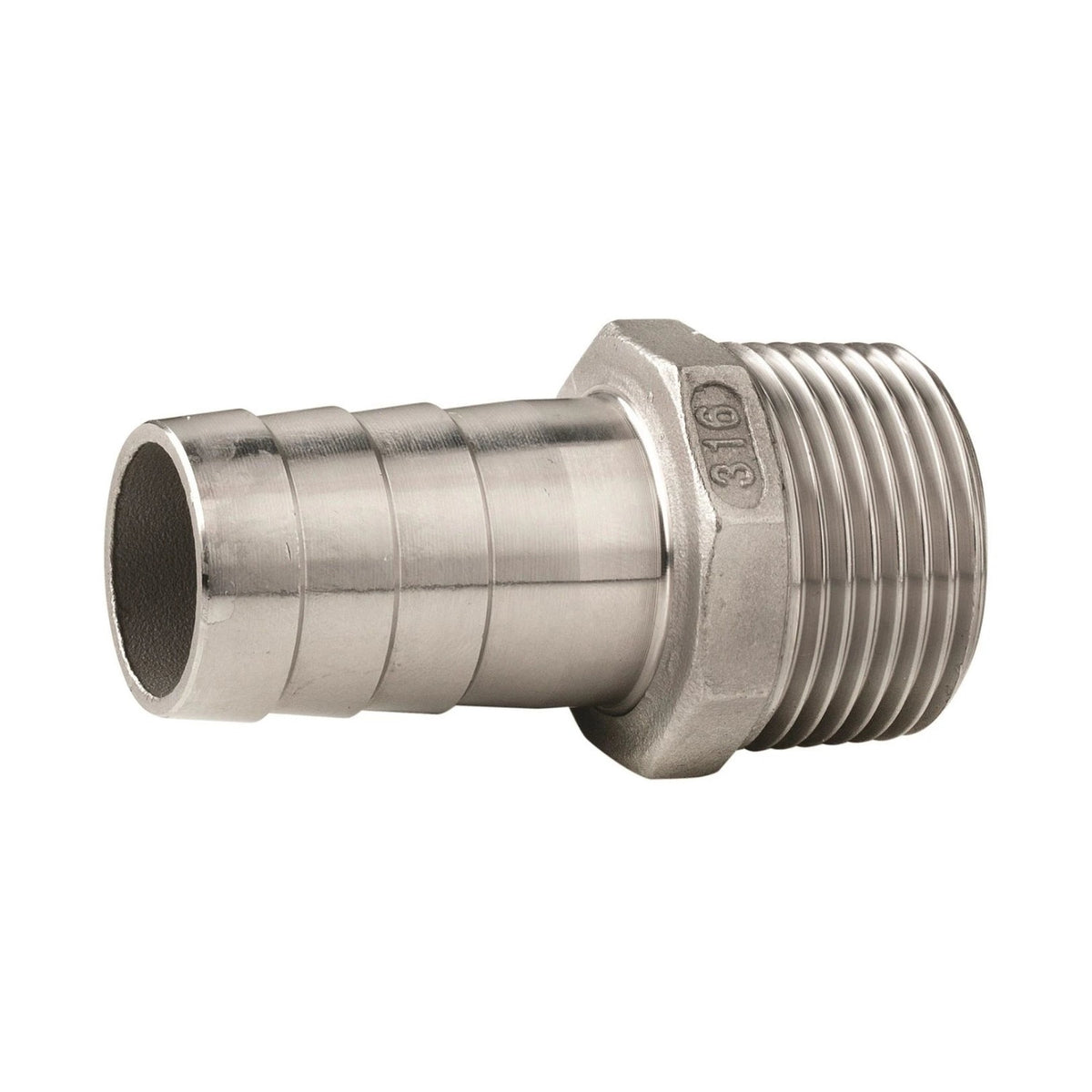 Vetus voolikuliitmik, roostevaba teras, väliskeere G1 1/4", voolik Ø 38 mm – QA05MG-38