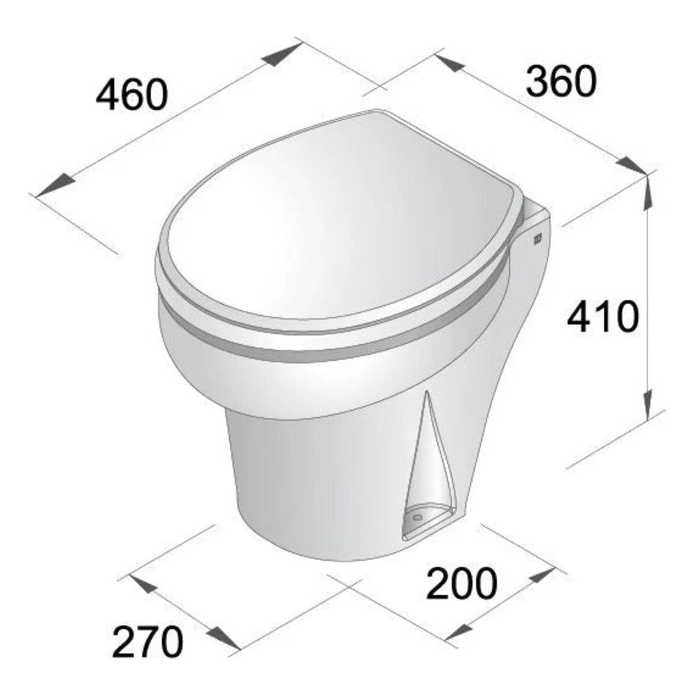 Vetus laevatualett 12 V – TMS12Q