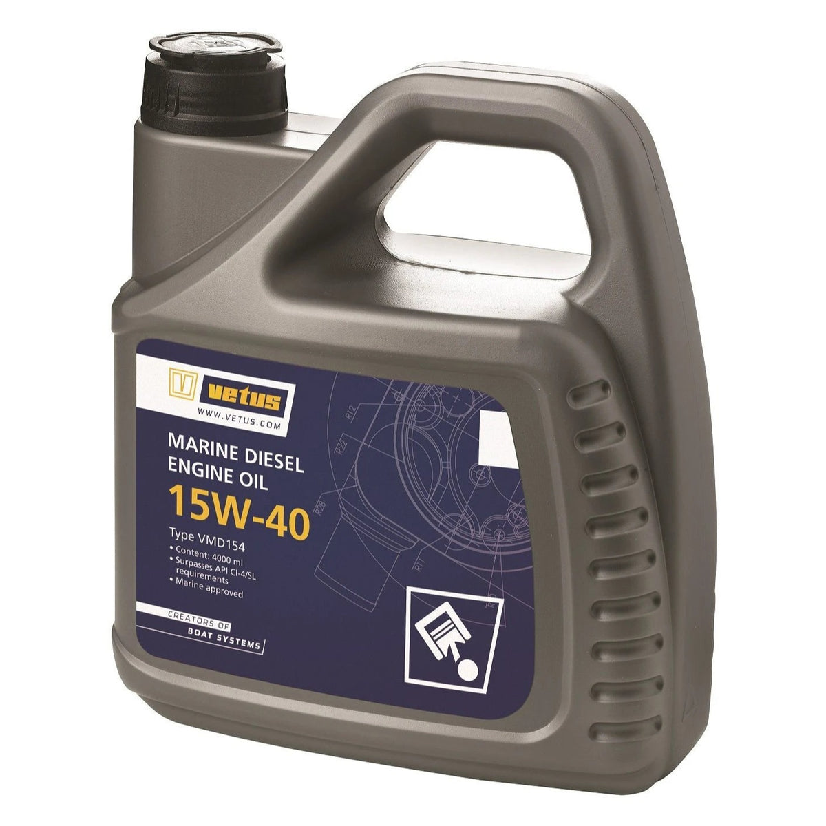 Vetus mootoriõli SAE 15W-40, 4 l