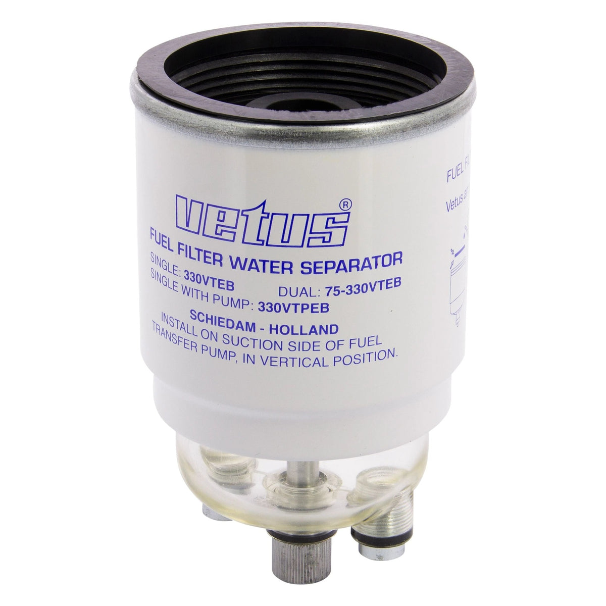 Vetus kütusefiltri element 10 µm, kuni 190 l/h, sinine