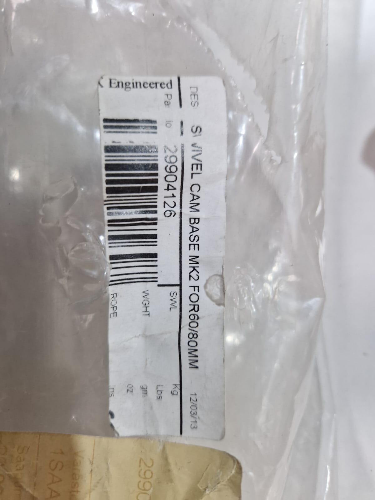 Lewmar MK2 pöörlev cam-alus 60/80 mm