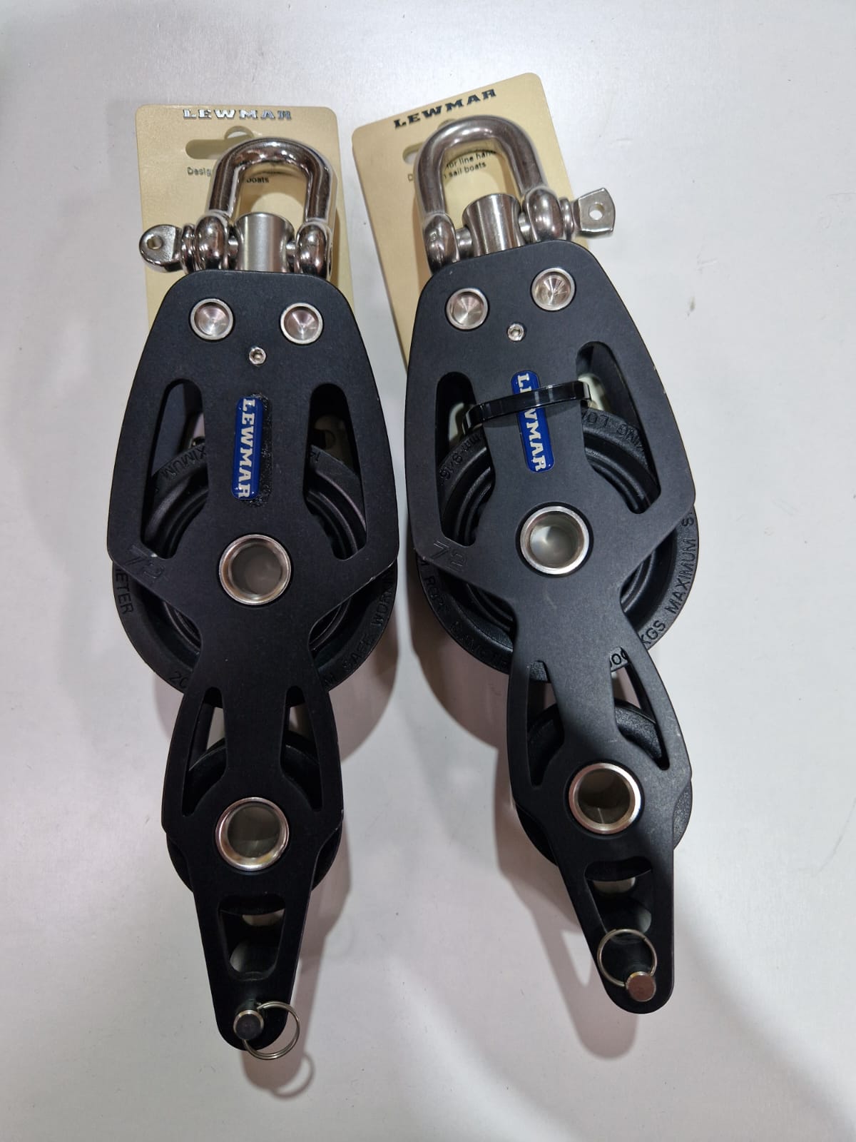 Lewmar HTX 72 mm fiddle plokk beketiga