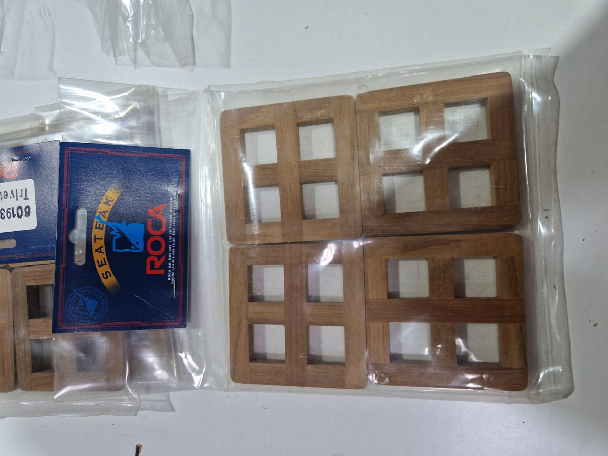 Tiikpuust topsialused (4 tk pakis)