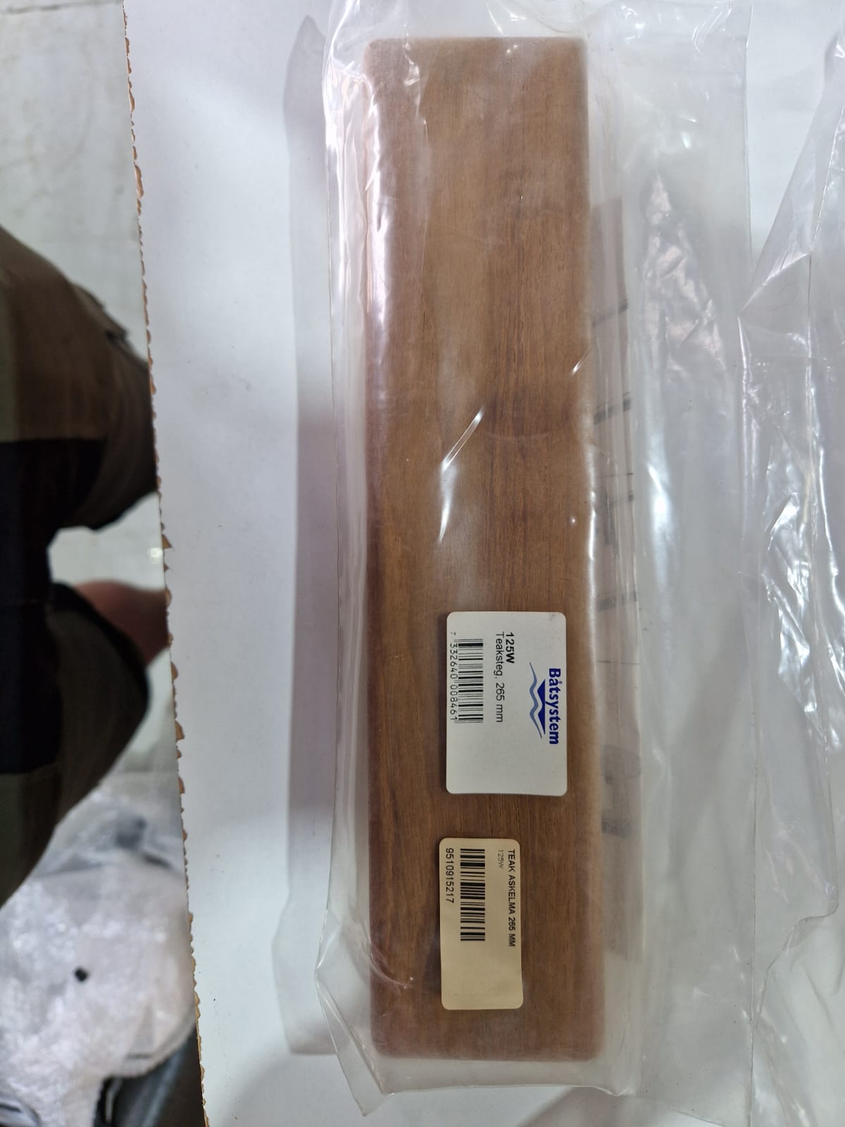 Båtsystem tiikpuust aste 265 mm
