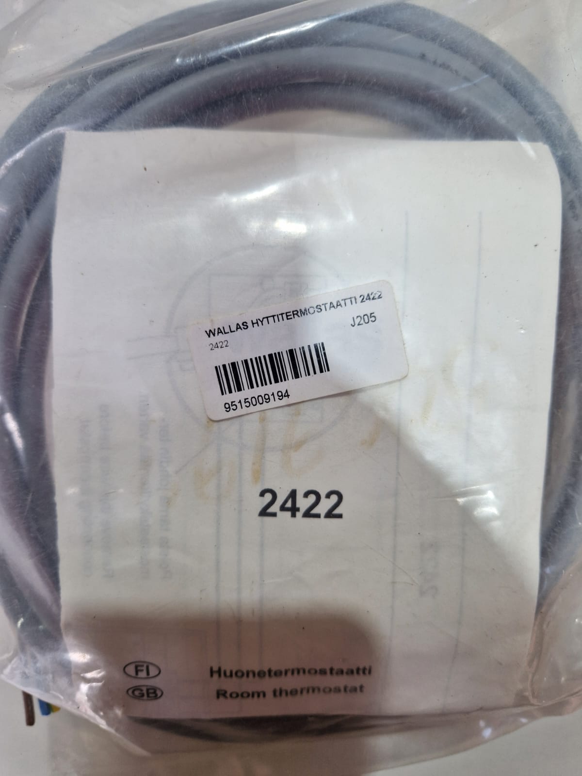Wallas ruumitermostaat 2422
